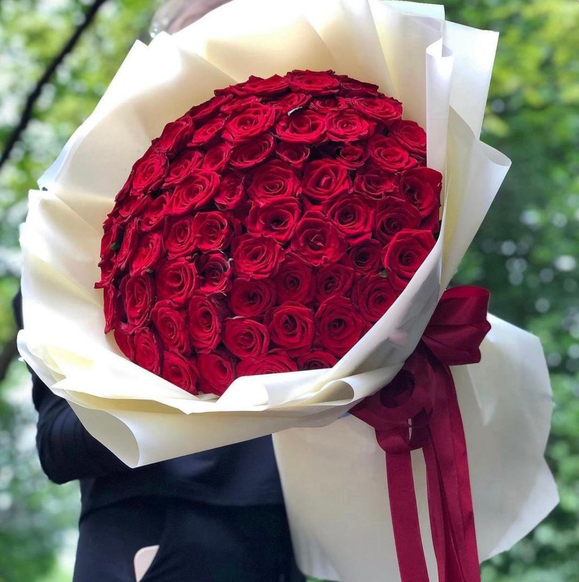 79 Красных роз, 50 см «Ароматный сюрприз»