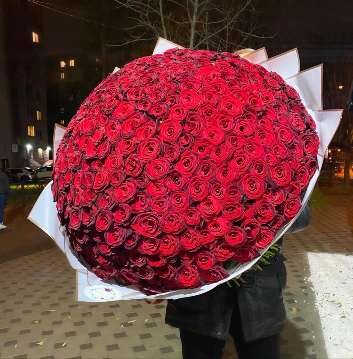 301 Красная роза, 80 см